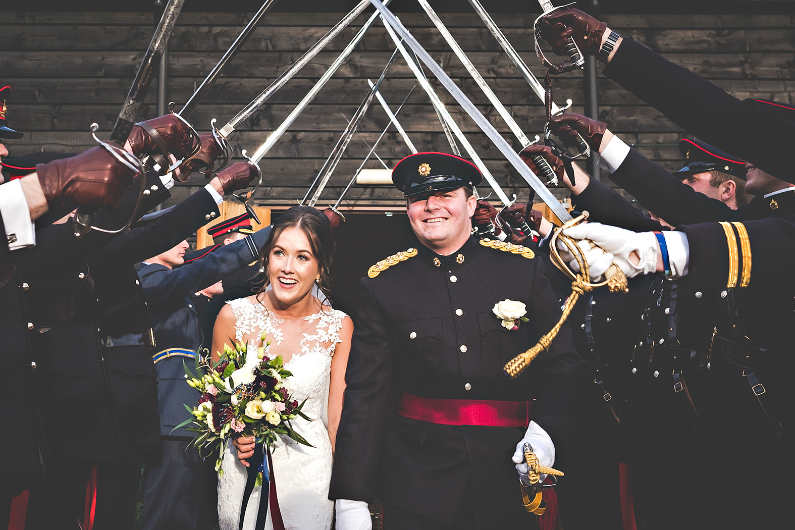Nicola and Jordan – A Christmas Military Wedding at Gate Street Barn